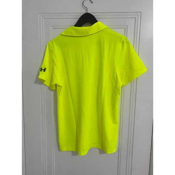 Under Armour Neon Yellow Polo Shirt - Picture 6 of 6